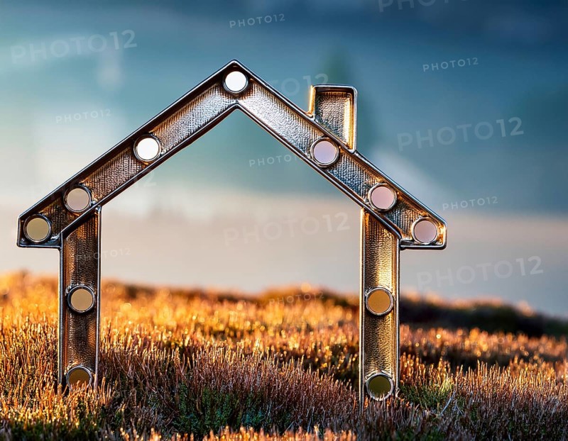 Property home and real estate insurance concept. miniature model house. Mortgage concep, AI generated