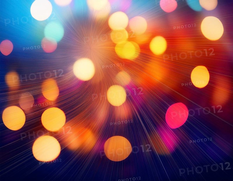 Blurred Abstract Background with Bokeh Lights. Abstract Modern Particle Wallpaper, AI generated