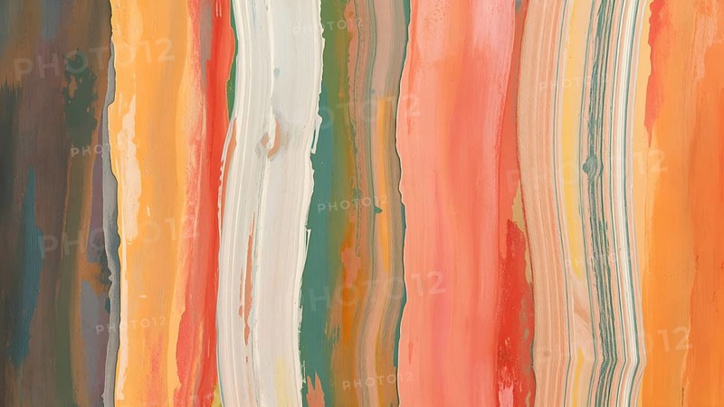 An energetic brush stroke abstract design bursting with colors, ideal for creative interiors and artistic decoration, AI generated