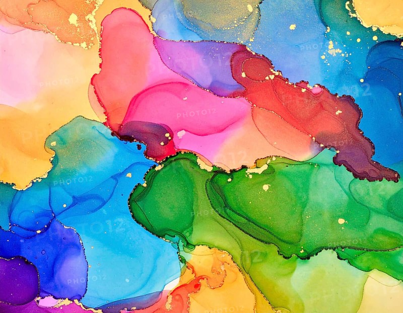 Colorfully painted background with vivid brush strokes and abstract design, symbolizing creativity, expression, and artistic inspiration, AI generated