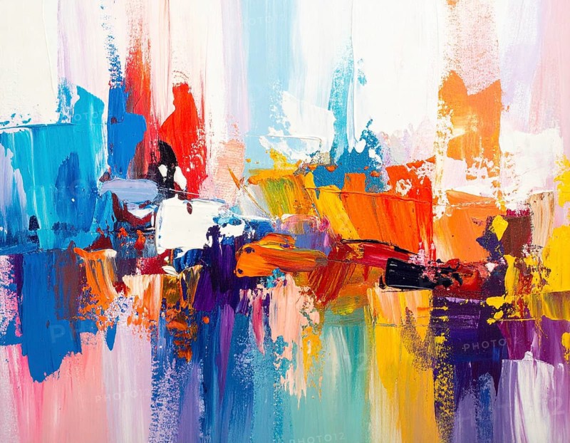 A striking brush strokes background combining painterly textures and expressive design, perfect for home and interior décor, AI generated
