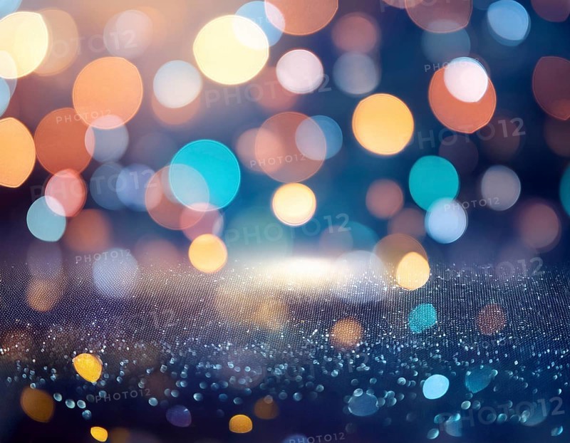 Blurred Abstract Background with Bokeh Lights. Abstract Modern Particle Wallpaper, AI generated