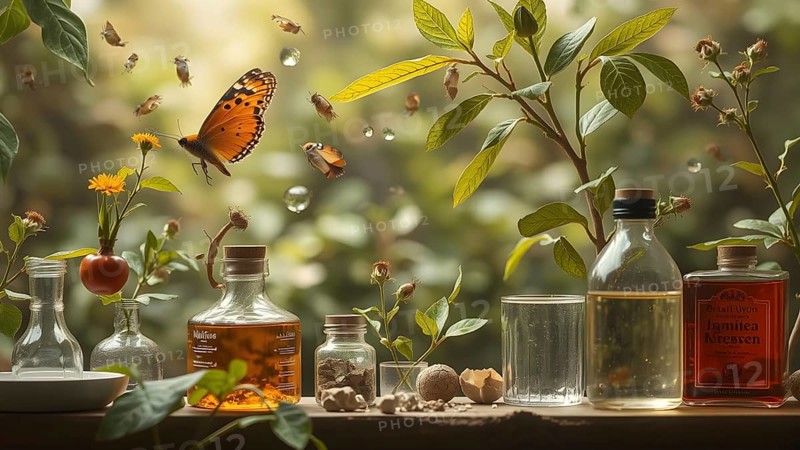 Molecular biology concepts. Biology science. AI generated image, ai