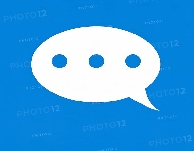Speech bubble concept image symbolizing communication, dialogue, conversation, chat messages, and interactive digital expression, AI generated