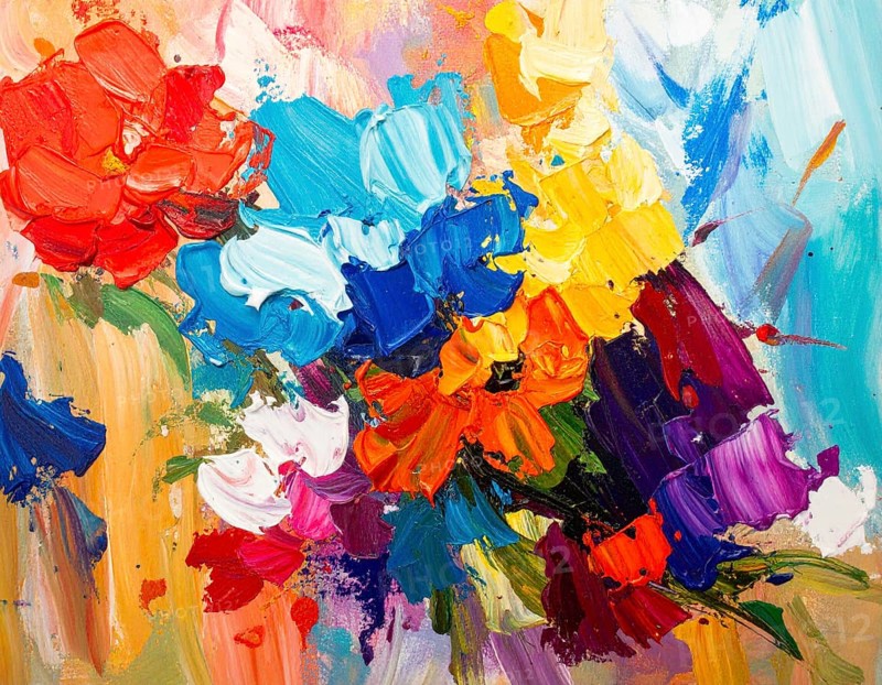 Bold neon brush strokes poster with vibrant glowing colors, ideal for modern abstract décor and nightlife inspiration, AI generated