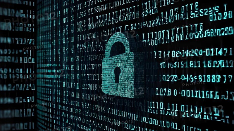 Abstract cyber security image symbolizing encrypted protection, data safety, digital defense, and secure online technology systems, AI generated