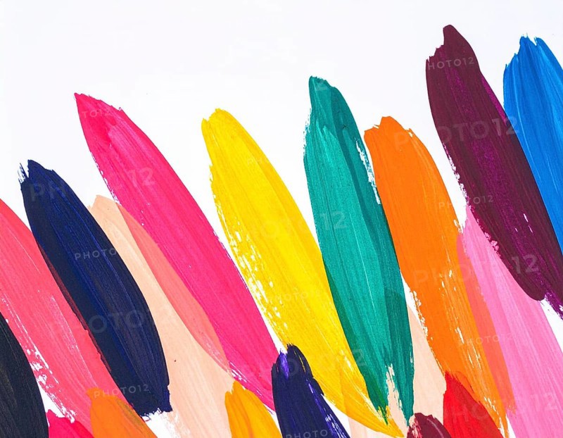 A painterly brush strokes print combining texture, energy, and abstract art, designed for creative decoration and interiors, AI generated