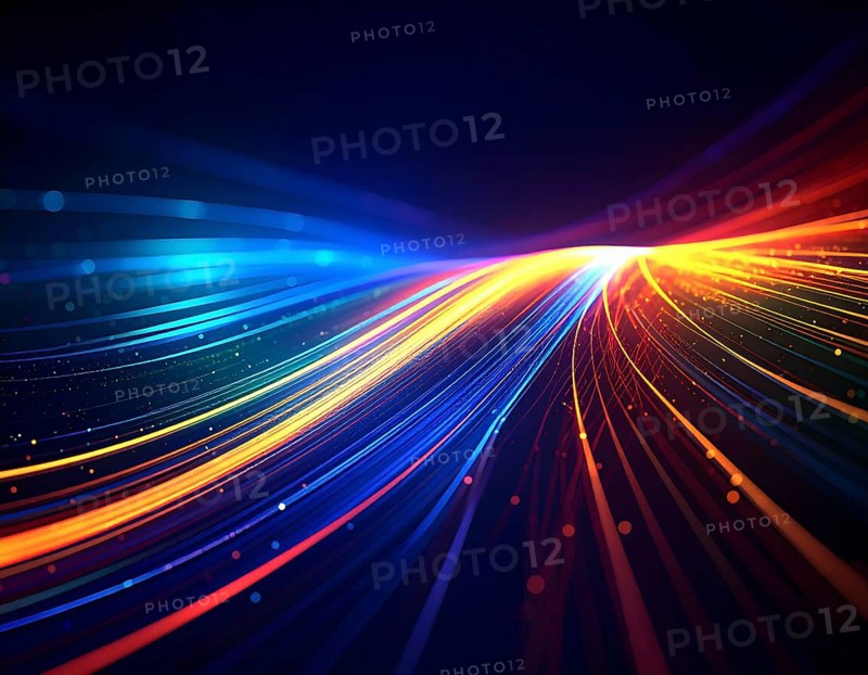 Abstract cyber grid wall art design with glowing digital lines, futuristic network visualization, and neon-inspired technology patterns, AI generated