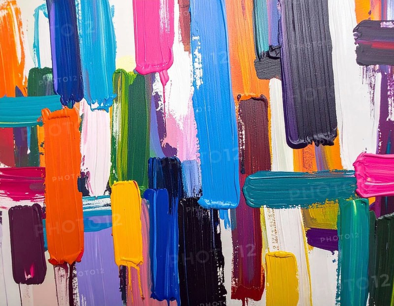 A striking brush strokes background combining painterly textures and expressive design, perfect for home and interior décor, AI generated