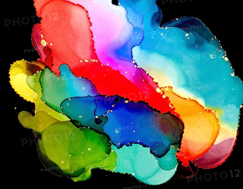 Colorfully painted background with vivid brush strokes and abstract design, symbolizing creativity, expression, and artistic inspiration, AI generated