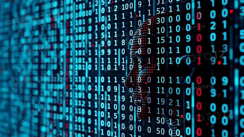 Digital matrix movie screen poster featuring green falling code and futuristic cyberpunk design for modern technology-inspired décor, AI generated