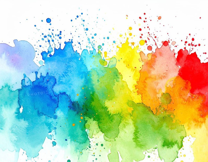 Minimalist watercolor splash poster on white background, an artistic modern décor print for homes, studios, and offices, AI generated