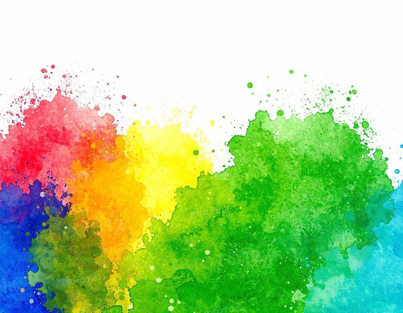 Minimalist watercolor splash poster on white background, an artistic modern décor print for homes, studios, and offices, AI generated