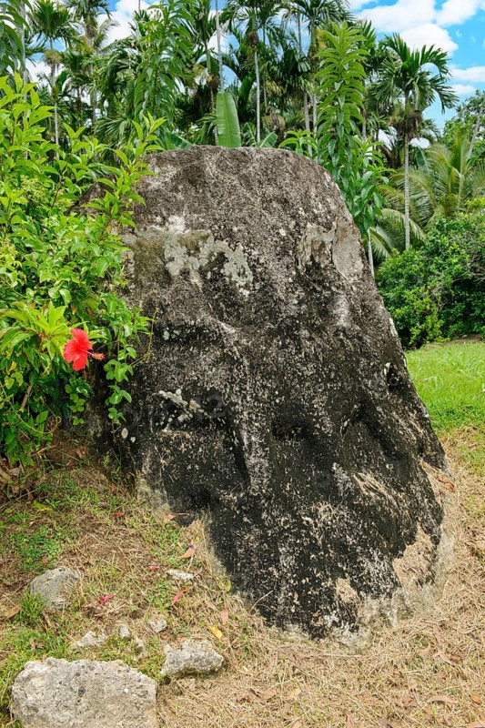 Ancient stone monolith Stone monolith of unknown significance in the sub-state of Ngarchelong on Babeldaob Island, Babeldaob, Republic of Palau