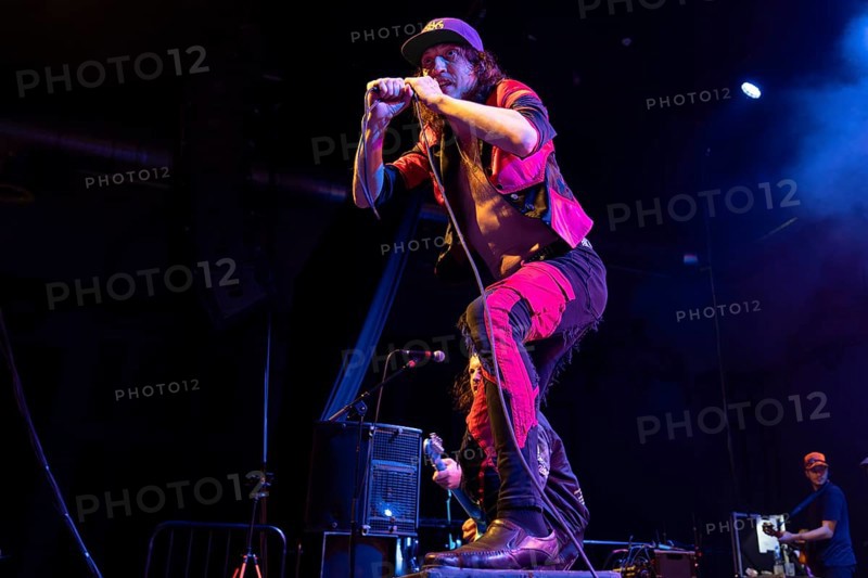 Eugene Hütz, singer and guitarist, Gogol Bordello, folk-punk band, USA, live on Fall 2025 European Tour at Huxleys Neue Welt in Berlin on 19 September 2025 < english> Eugene Hütz, singer and guitarist, folk-punk band, live on Fall 2025 European Tour at Huxleys Neue Welt in Berlin on September 19, 2025