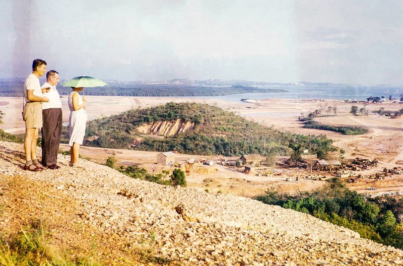Land being cleared and levelled for industrial development, Jurong, Singapore, south east Asia 1963