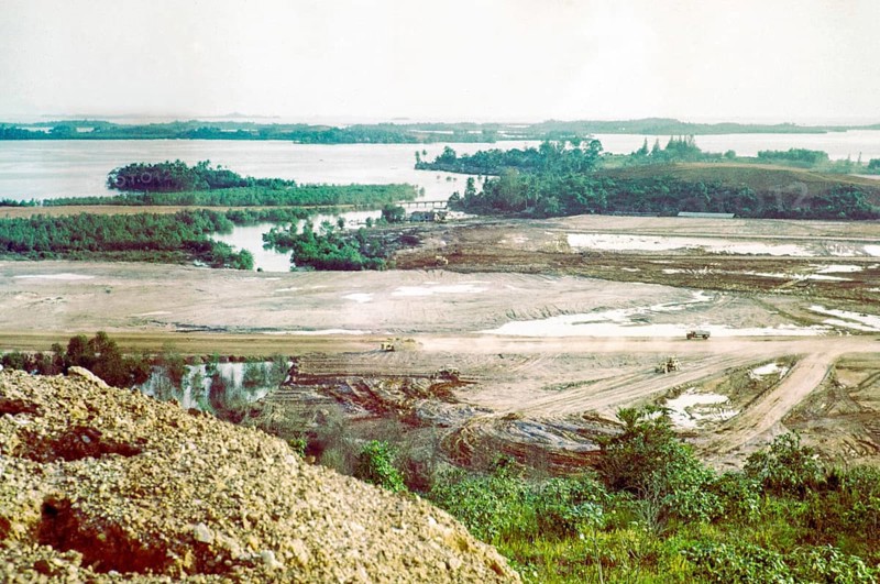 Land being cleared and levelled for industrial development, Jurong, Singapore, south east Asia 1963
