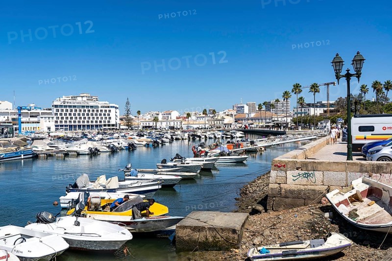 View over the harbour of Faro, Algarve, Portugal