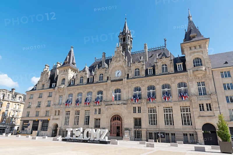 Hôtel de Ville, Town Hall, Charleville-Mézières, Mézières district, Ardennes, Grand Est, France
