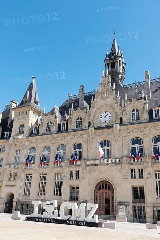 Hôtel de Ville, Town Hall, Charleville-Mézières, Mézières district, Ardennes, Grand Est, France