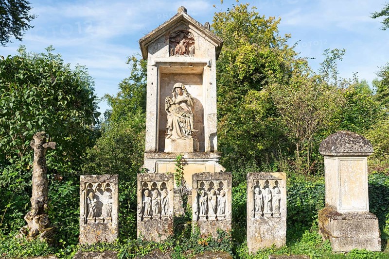 Saint-Hilaire cemetery, Marville, Renaissance village, Département Meuse, Grand Est, France