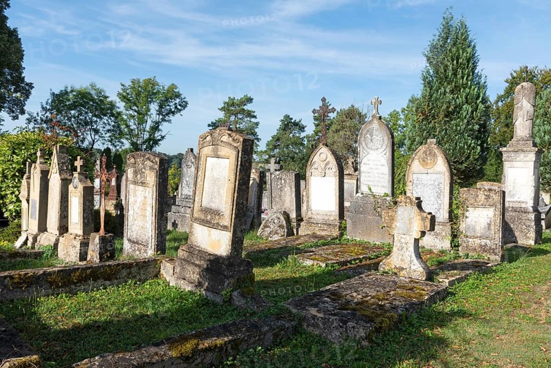 Saint-Hilaire cemetery, Marville, Renaissance village, Département Meuse, Grand Est, France