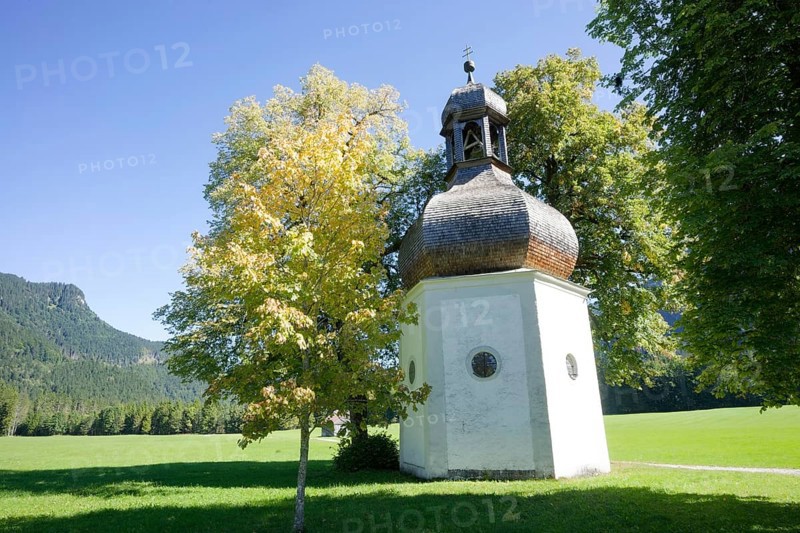 Gertrudiskapelle, chapel, Graswang, Graswangtal, Oberammergau, Catholic, Ammergau, Ammergau Alps, Upper Bavaria, Garmisch-Partenkirchen, Alps, Bavaria, holiday, holiday region, active holiday, recreation, holiday, summer holiday, holiday region, Germany