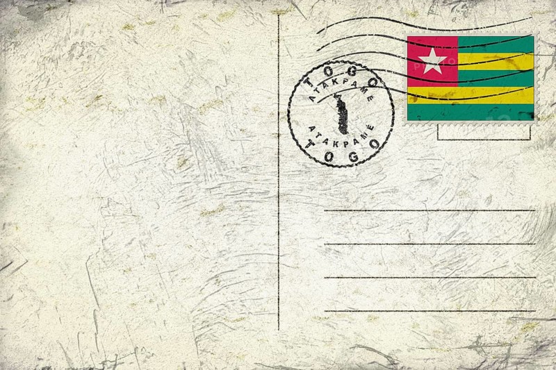 Togo Atakpame Round Seal Map Design