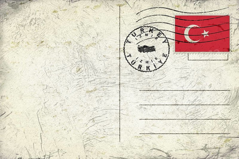 Turkey Izmir Round Seal Map Design