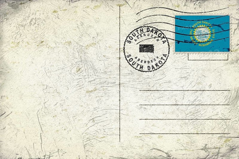 South Dakota Aberdeen Round Seal Map Design