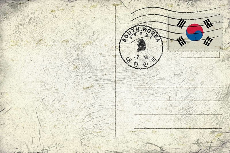 South Korea Seoul Round Seal Map Design