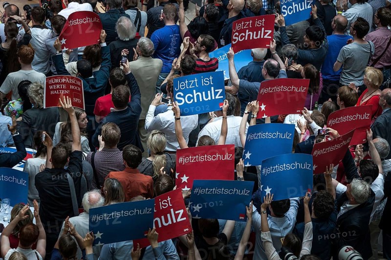 DEU Germany Germany Berlin election party at the SPD party headquarters