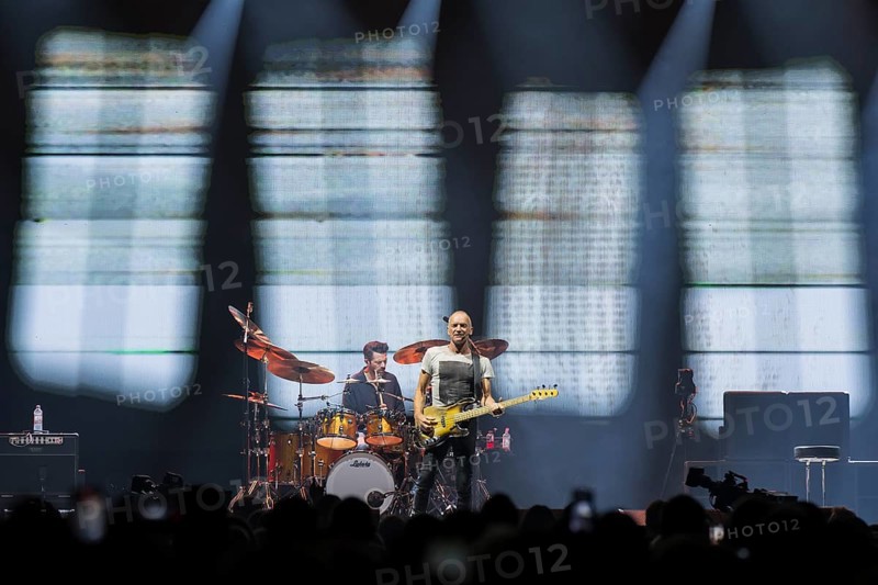 Chris Maas (drummer), Sting (guitarist, real name: Gordon Matthew Thomas Sumner, CBE) live on Sting 3.0 tour at Berlin's Uber Arena on 16.10.2025