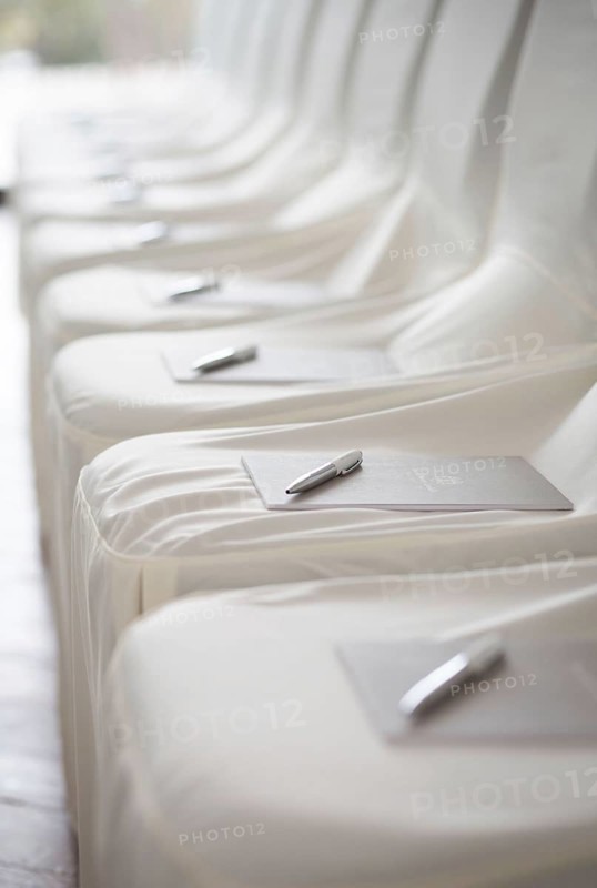 ITA Italy Castelfalfi chair row ahead of an event for tourism managers