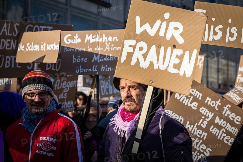 DEU Germany Germany Berlin Demonstration on March 8, the first official holiday in Berlin, against sexism and equal rights for woman
