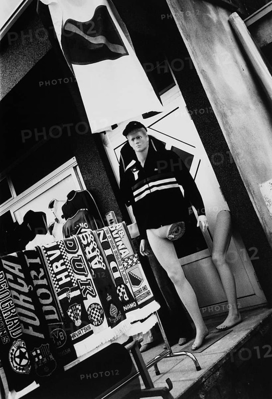 BIH, Bosnia, Brcko, 14.07.2005, mannequin in the halls of the duty-free Arizona Market sales area east of Brcko, on the borders with Croatia and a Serbian enclave