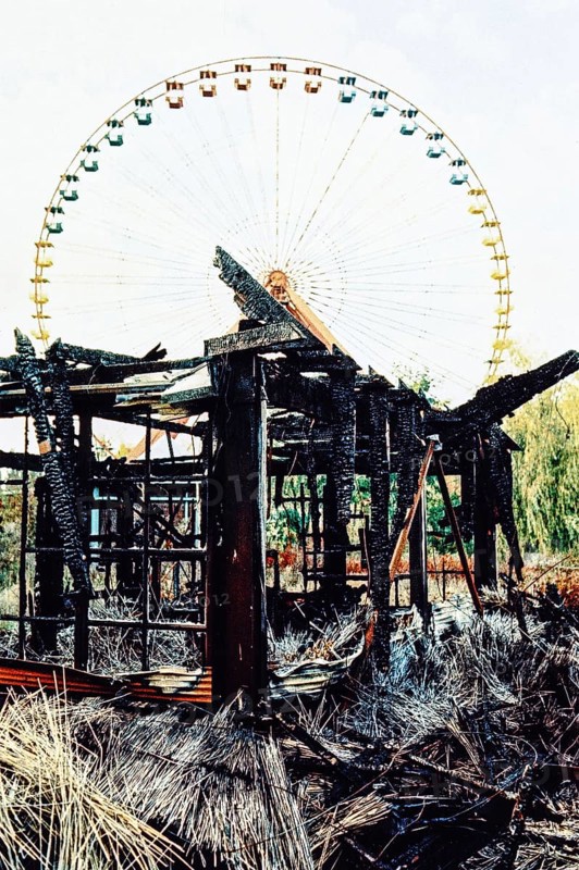 DEU Germany Germany Berlin Still life in the abandoned former Spreepark in Plänterwald, the largest amusement park in East Germany during the GDR