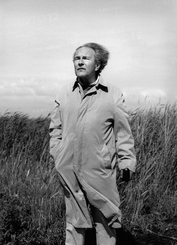The writer Peter Kurzeck during a scholarship stay at the 'Syltquellen', a mineral water bottling plant, on the island of Sylt