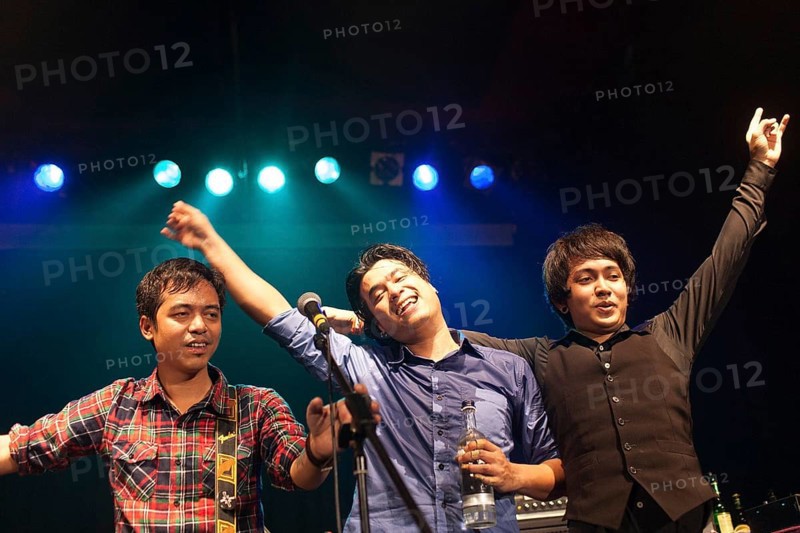 DEU Germany Germany Berlin The Burmese punk band Side Effect during their performance at Festaal Kreuzberg in Berlin