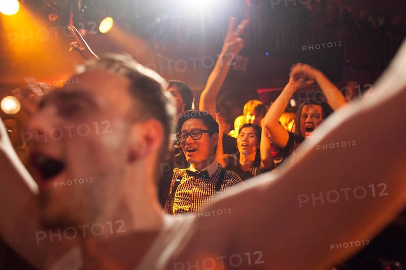 DEU Germany Germany Berlin Fans of the Burmese punk band Side Effect during their performance at Festaal Kreuzberg in Berlin