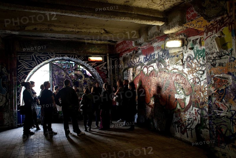 DEU Berlin Visitors to Tacheles Germany Berlin Visitors at the Tacheles building