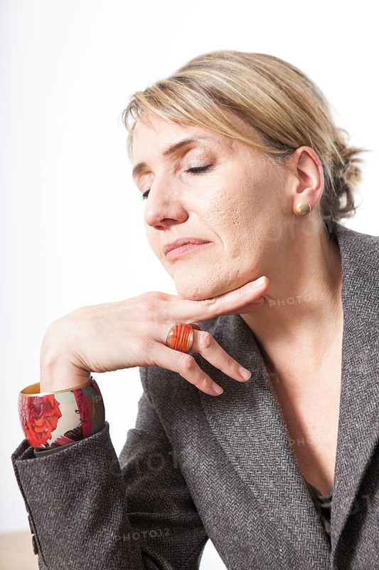 DEU Germany Germany Berlin The new chairwoman of the Greens, Simone Peter, during an interview with the taz