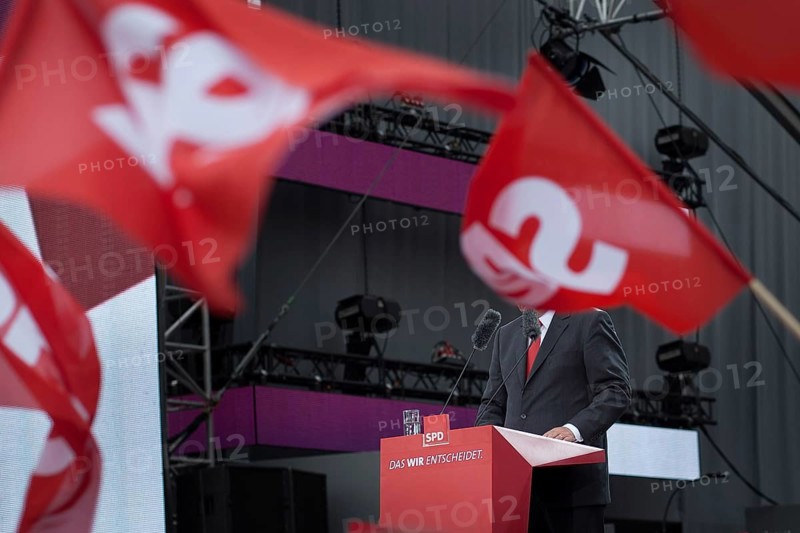 DEU, Germany, Berlin, 17.08.2013 SPD election campaign kick-off with top candidate Peer Steinbrück under the slogan “The We Decide” with a celebration of 150 years of the SPD in front of the upcoming general election with candidate Peer Steinrück