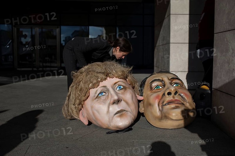 DEU Germany Germany Berlin protest action by Campact against NSA espionage in front of the SPD party headquarters