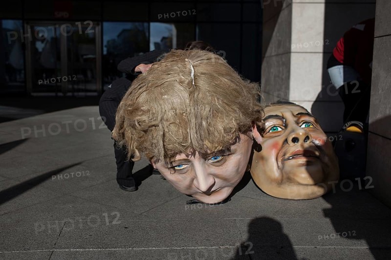 DEU Germany Germany Berlin protest action by Campact against NSA espionage in front of the SPD party headquarters