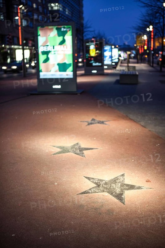 DEU Germany Germany Berlin 64th Berlinale, the international film festival in the German capital. Boulevard of Stars on Potsdamer Platz