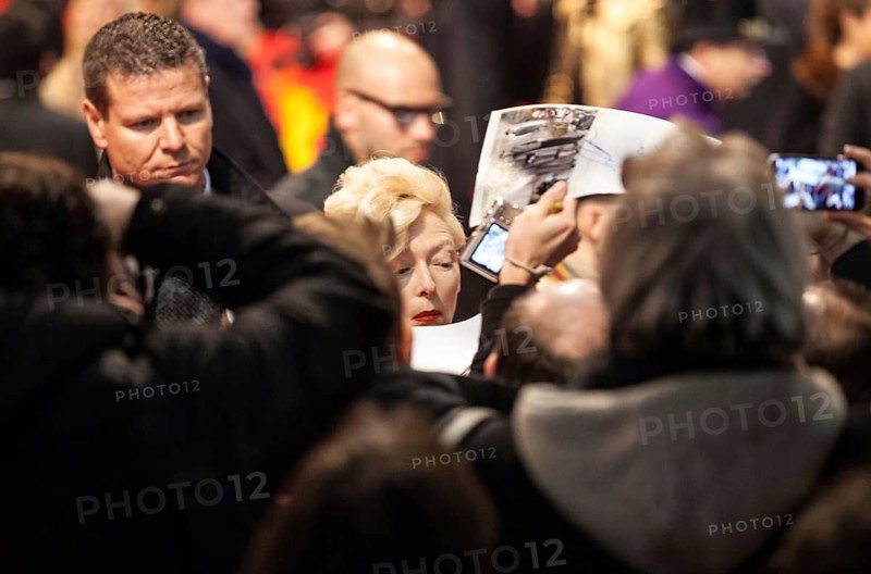 DEU Germany Germany Berlin 64th Berlinale, the international film festival in the German capital. Tilda Swinton signs autographs