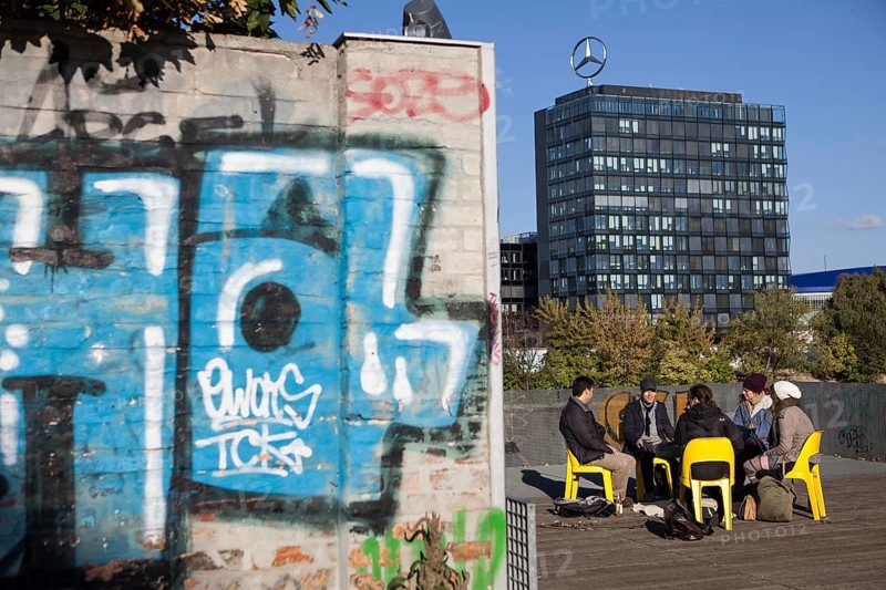 DEU Germany Germany Berlin Citizen Art Days by the artist group 'Parallel Worlds at Markthalle Neun in Berlin-Kreuzberg with a focus on post-growth economics