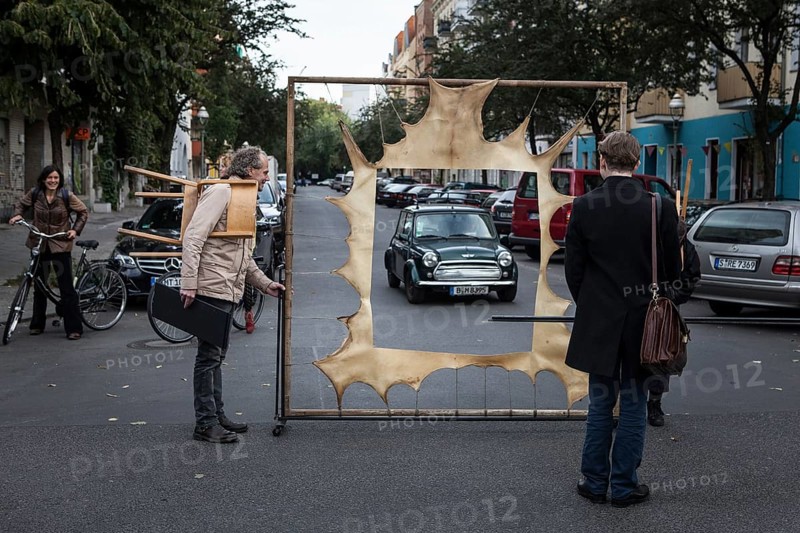 DEU Germany Germany Berlin Citizen Art Days by the artist group 'Parallel Worlds at Markthalle Neun in Berlin-Kreuzberg with a focus on post-growth economics