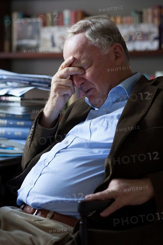 DEU Germany Germany Potsdam Alexander Gauland, leading candidate for the Alternative for Germany (AfD), in his apartment in Potsdam